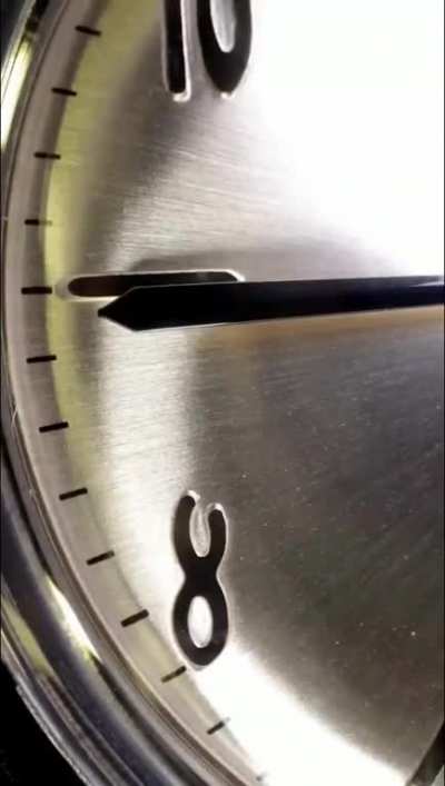 Watch a minute hand passing by