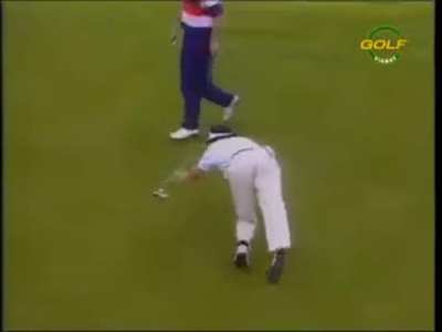 Why it's important not to celebrate until your ball's actually in the hole