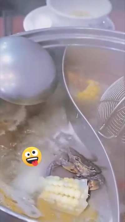 To cook the f'n crab.