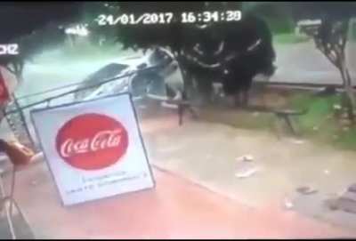 I'm sure the driver tasted the feeling