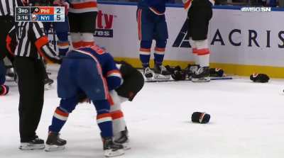Wahlstrom and DeAngelo go at it