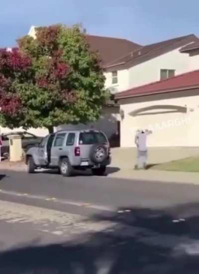 crazy neighbor attempts murder