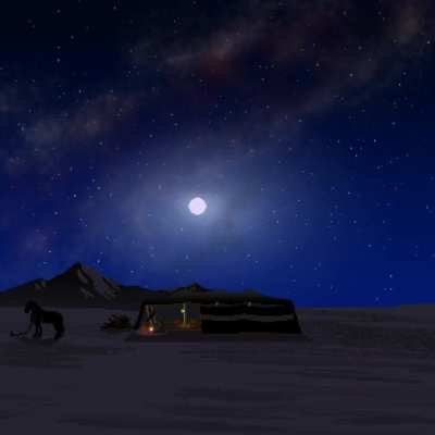 Bedouin night (pixelart)