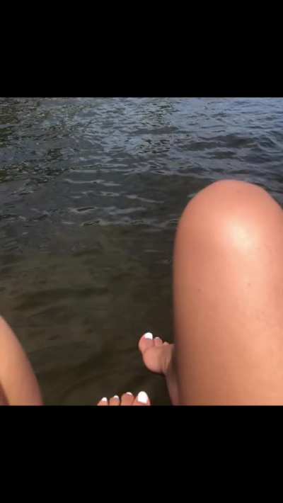 Pretty feet at the dock