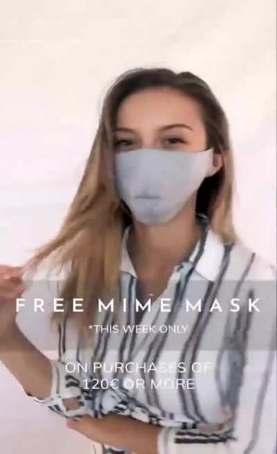Even behind a mask she’s cute
