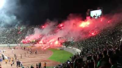 Moroccan football fans singing for Palestinian enemy team (context, lyrics and more videos in comments)