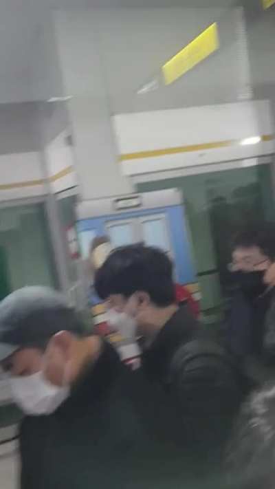 Took the Gold line home from Seoul at the wrong time...