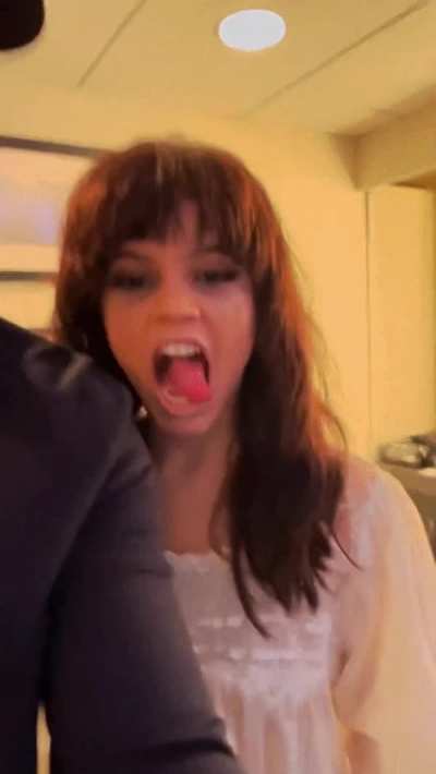 Jenna Ortega "backstage"