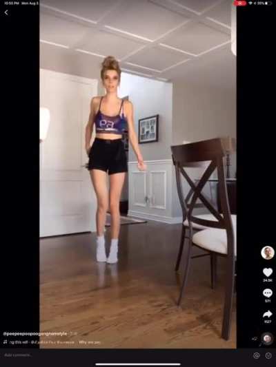 If I had her body I&rsquo;d never stop watching my body bounce in the mirror.