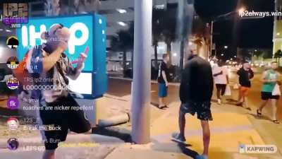 Baked Alaska's white supremacists friend gets beat up for Confederate Flag Cape in Florida
