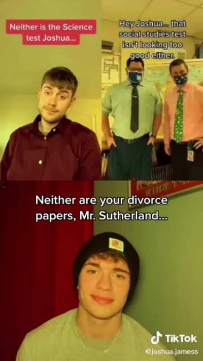 🤷&zwj;♀️ Joshua wanted to a divorce lawyer anyways.