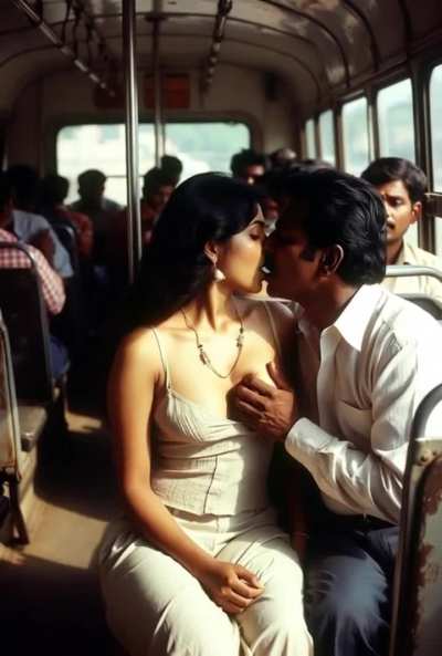 Strangers get acquainted in the bus ;)