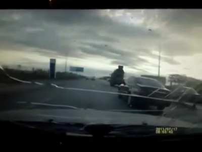 Driver goes on rampage and dies in head on crash.