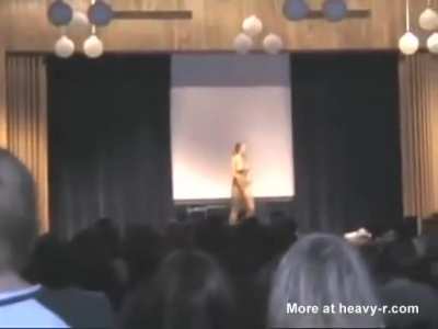 Girl strips at Norwegian High School