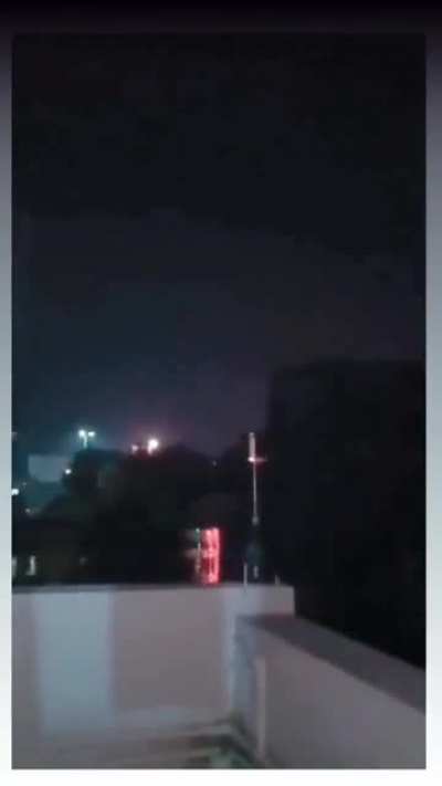 Just having some fun - setting off a little firework...