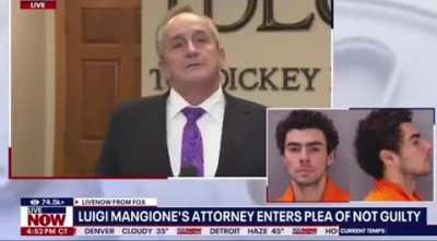 Luigi Mangione&rsquo;s attorney &ldquo;shows&rdquo; reporters how much evidence there is against his client 