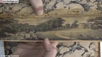 Hidden pictures on old books