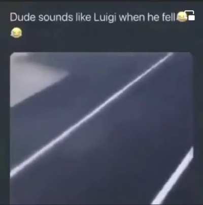 Abrupt Luigi fall