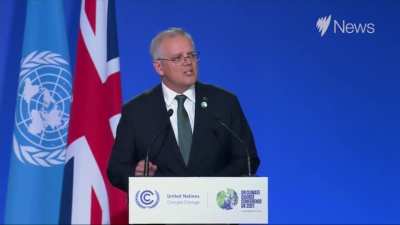 Scott Morrison slip of the lip in COP26 speech: "in the Indo-Pacific, the scene is set, global momentum to tackle China"