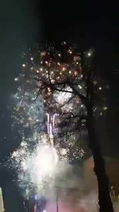 Dutch neighbour burning through &euro;3000 of fireworks in 3 minutes