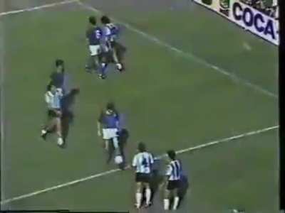 Gentile vs Maradona - Probably the most intense man marking ever in a World Cup. Where there was a Maradona, there was a Gentile (Spain 1982).