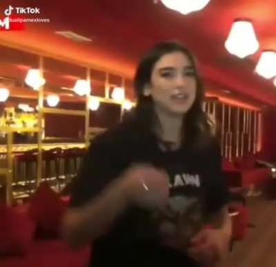 Dua Lipa - Bra Toss Challenge