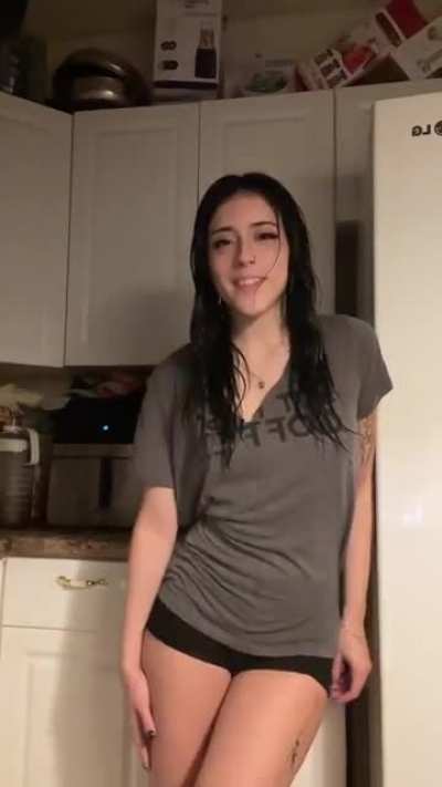 wet hair