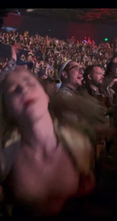 Enjoying a concert