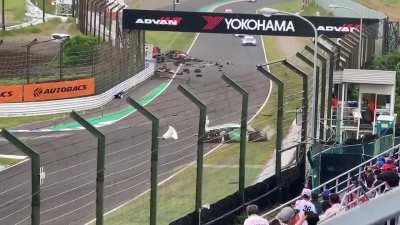 Super GT Suzuka 2023 Matsuda &amp;amp; Matsuura Horror Crash