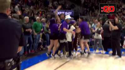 [Highlight] Another bucks fan hits a half court shot on his final attempt to win $10,000!