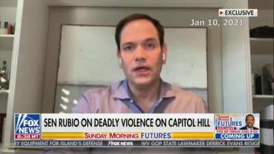 Marco Rubio tells people to stop indulging Trump "wackos", after praising the Trump caravan that hunted Biden's campaign bus