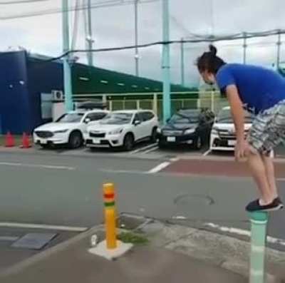 When your balancing skills are zero but you go for it anyway