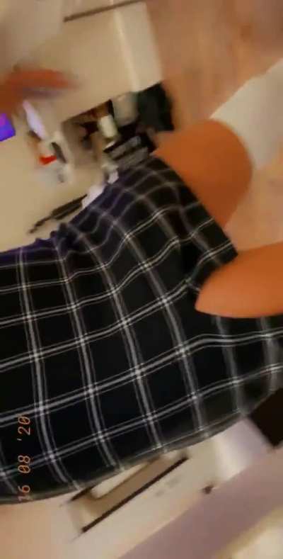 No panties down there, just a nice big cock. Bailey Archer (gif)