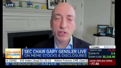 CNBC has now removed the Gary Gensler interview from their YouTube channel. Here's the full 15 minutes, for safe keeping here in the Jungle. Note his opinion of retail redditors hasn't changed- we aren't doing anything wrong here 🤷🏼&zwj;♀️