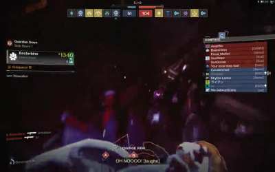 Shaxx laughs at me for being bad