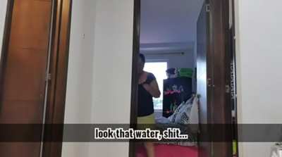 Trying not to get caught while fingering and squirting outside of mother’s room [GIF]