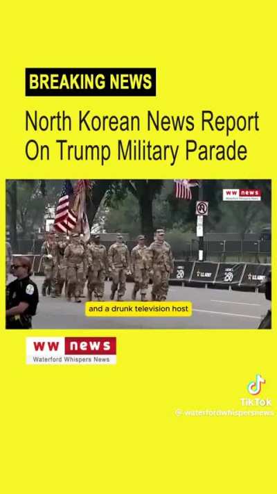 North Korea reports on Trump's military parade