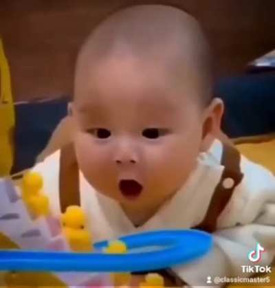 Surprising baby.