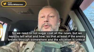 An update from earlier by call sign "Youtube" from the 93rd brigade on the situation in Bakhmut for the 13th of March.