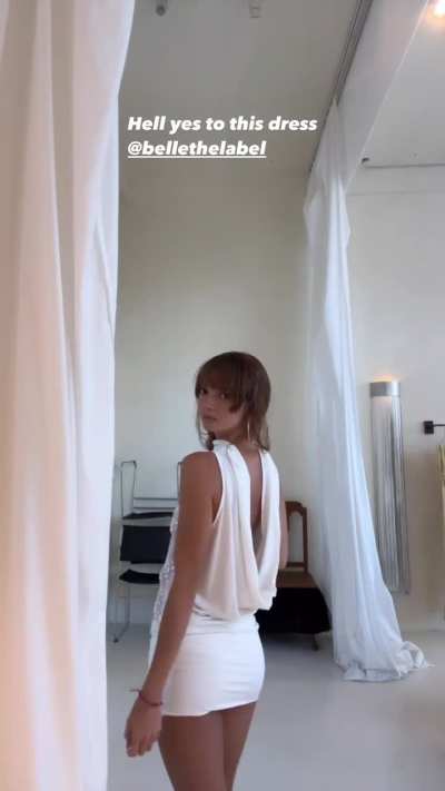 Doll in a thin sheer dress