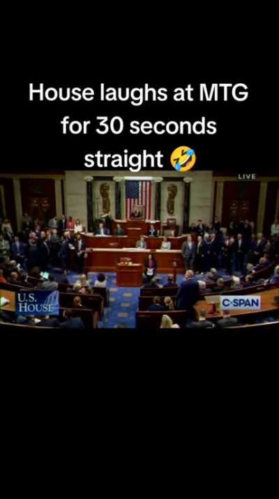 Congressional Democrats erupt into laughter as mtg demands decorum 🤣