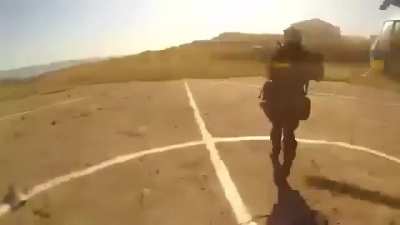 Archival footage of Ukranian soldiers from the Central Security Service "A" of the SBU landing on the Snake Island [07.05.2022]