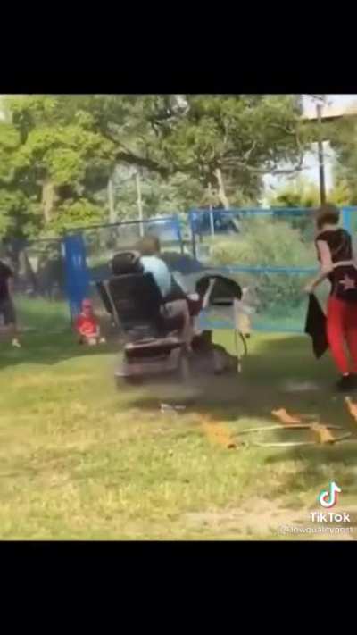 Well... that's one way to put out a fire