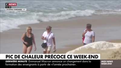 Pic de chaleur "je suis d&eacute;sol&eacute; pour le r&eacute;chauffement climatique"