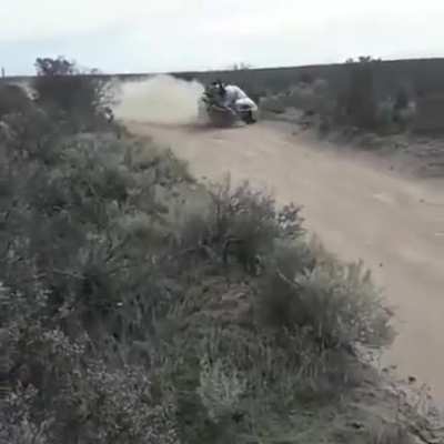 HMFT after me and my buddy ride a motorbike on a rally track