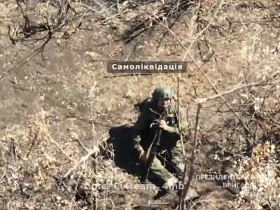 [NSFL] Ukrainian drone injures a Russian soldier who takes his own life. August 2024