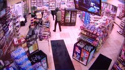CCTV footage of Joshua O'Connor &amp;amp; a friend robbing a convenience store. The robbery occurred the same night O'Connor's grandmother discovered explosives/weapons in his room as well as detailed plans to shoot up his high school in Everett, WA. The gran