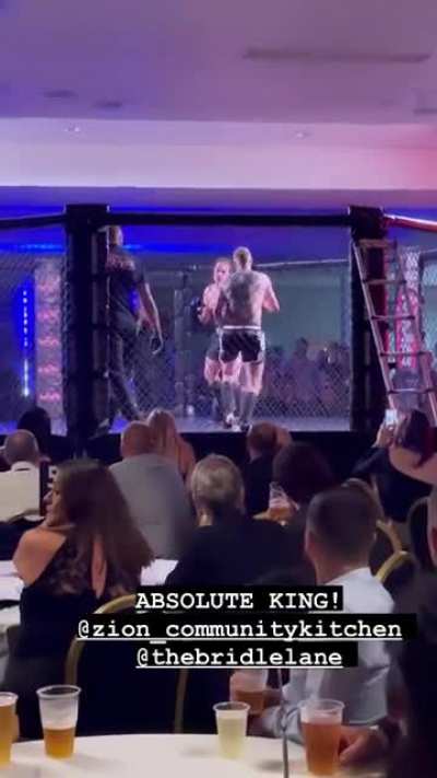 My friend/boss won a charity MMA fight last night and I lost my shit. &pound;5k donated to Cancer Research!