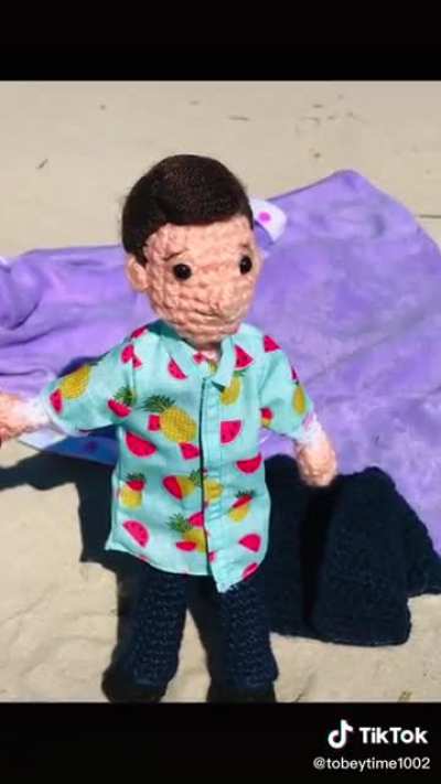Cancun Cruz by TobeyTimeCrochet (Creator of the Bernie&rsquo;s Sanders doll)