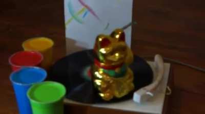 The automatic "Bob Ross Cat"